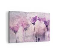 ARTTOR Tableau Décoratif sur Toile 120x80 cm Botanique Fleurs - 4432 | Ancien Rose Impression sur Toile Grand Décoration Murale Art Mural Toile Imprimée Salon Chambre Cuisine ARTTOR