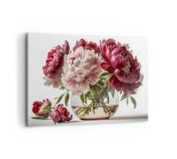 ARTTOR Tableau Décoratif sur Toile 120x80 cm Botanique Fleurs - 5798 | Bouquet Vase Impression sur Toile Grand Décoration Murale Art Mural Toile Imprimée Salon Chambre Cuisine ARTTOR