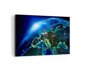 ARTTOR Tableau Décoratif sur Toile 120x80 cm Espace Paysages - 2816 | Monde Voir Impression sur Toile Grand Décoration Murale Art Mural Toile Imprimée Salon Chambre Cuisine ARTTOR