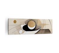 ARTTOR Tableau Décoratif sur Toile 160x50 cm Abstrait Pastel - 5802 | Salut Abstraction Moderne Impression sur Toile Grand Décoration Murale Art Mural Toile Imprimée Salon Chambre Cuisine ARTTOR