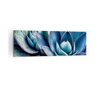 ARTTOR Tableau Décoratif sur Toile 160x50 cm Botanique Fleurs - 6007 | Plantes succulentes Impression sur Toile Grand Décoration Murale Art Mural Toile Imprimée Salon Chambre Cuisine ARTTOR