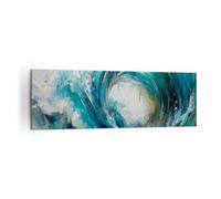 ARTTOR Tableau Décoratif sur Toile 160x50 cm Maritime Paysages - 6018 | Océan Vague Salut Impression sur Toile Grand Décoration Murale Art Mural Toile Imprimée Salon Chambre Cuisine ARTTOR
