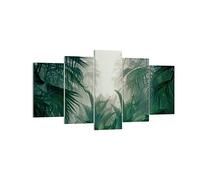 Impression sur Toile 160x85cm Tableaux Image Photo Jungle Feuilles Palmiers