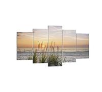 ARTTOR Tableau Décoratif sur Toile 160x85 cm Paysages Maritime - 4201 | Ouest Soleil Plage Impression sur Toile Grand Décoration Murale Art Mural Toile Imprimée Salon Chambre Cuisine ARTTOR