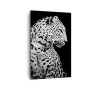 ARTTOR Tableau Décoratif sur Toile 80x120 cm Afrique Noir et Blanc - 4919