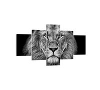 ARTTOR Tableau sur Toile Décoratif 125x70 cm Afrique Noir et Blanc - 4494