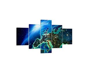 ARTTOR Tableau sur Toile Décoratif 125x70 cm Espace Paysages - 2816 | Monde Voir Impression sur Toile Grand Décoration Murale Art Mural Toile Imprimée Salon Chambre Cuisine ARTTOR