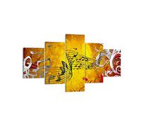 ARTTOR Tableau sur Toile Décoratif 125x70 cm Musique - 1964 | Concert Jeu Impression sur Toile Grand Décoration Murale Art Mural Toile Imprimée Salon Chambre Cuisine ARTTOR