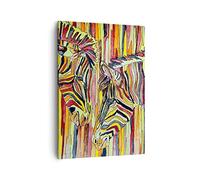 ARTTOR Tableau sur Toile Décoratif 50x70 cm Art Animaux - 3499 | Côtes Abstraction Impression sur Toile Décoration Murale Art Mural Toile Imprimée Chambre Cuisine Salon ARTTOR