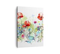ARTTOR Tableau sur Toile Décoratif 50x70 cm Botanique Fleurs - 3076
