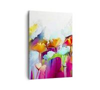 ARTTOR Tableau sur Toile Décoratif 50x70 cm Botanique Fleurs - 4095 | Prairie Été Impression sur Toile Décoration Murale Art Mural Toile Imprimée Chambre Cuisine Salon ARTTOR