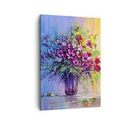 Impression sur Toile 50x70cm Tableaux Image Photo fleurs vase Art Decoration