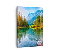 ARTTOR Tableau sur Toile Décoratif 50x70 cm Paysages Forêt - 4456