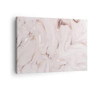 Moderne Impression sur Toile Rose Marbre Renversé Image Tableau Decoration Murale 70x50cm Deco Cadre Décoration Salon Chambre Cuisine Horizontal Tableaux Decoratifs Muraux Art Wall Decor AA70x50-4799