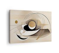ARTTOR Tableau sur Toile Décoratif 70x50 cm Abstrait Pastel - 5802 | Salut Abstraction Moderne Impression sur Toile Décoration Murale Art Mural Toile Imprimée Salon Chambre Cuisine ARTTOR