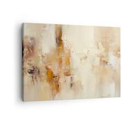 ARTTOR Tableau sur Toile Décoratif 70x50 cm Abstrait Pastel - 5811 | Salut Minimalisme Abstraction Impression sur Toile Décoration Murale Art Mural Toile Imprimée Salon Chambre Cuisine ARTTOR