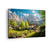 ARTTOR Tableau sur Toile Décoratif 70x50 cm Architecture Paysages - 5814