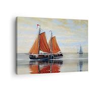ARTTOR Tableau sur Toile Décoratif 70x50 cm Paysages Maritime - 4404