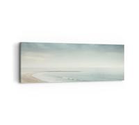 ARTTOR Tableau sur Toile Décoratif 90x30 cm Paysages Maritime - 5931 | Mer Plage Marcher Impression sur Toile Décoration Murale Art Mural Toile Imprimée Salon Chambre Cuisine ARTTOR