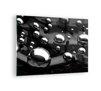 ARTTOR Tableau sur Verre Décoratif 70x50cm 3D - 2525 | Chrome Métal Réflexion Impression sur Verre Décoration Murale Art Mural Verre Trempé Salon Chambre Design Moderne ARTTOR
