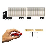 ArtTwist 2X Vitrine pour Collection avec 160 Compartiments | Armoire Vitrine Murale 78,5cm x 40cm x 4cm pour Hot Wheels ou Matchbox | Etagere Figurine (LKW 018BL)