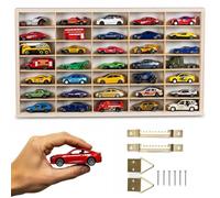 ArtTwist Vitrine pour Collection avec 35 Compartiments | Armoire Vitrine Murale 49,5cm x 28,5cm x 4cm pour Hot Wheels ou Matchbox | Etagere Figurine (Étagère sans Motif)
