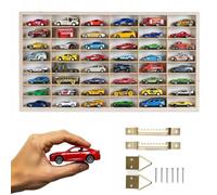 ArtTwist Vitrine pour Collection avec 48 Compartiments | Armoire Vitrine Murale 59cm x 32,5cm x 4cm pour Hot Wheels ou Matchbox | Etagere Figurine (Étagère sans Motif)