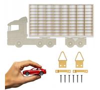 ArtTwist Vitrine pour Collection avec 80 Compartiments | Armoire Vitrine Murale 78,5cm x 40cm x 4cm pour Hot Wheels ou Matchbox | Etagere Figurine (LKW 015BL)