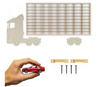 ArtTwist Vitrine pour Collection avec 80 Compartiments | Armoire Vitrine Murale 78,5cm x 40cm x 4cm pour Hot Wheels ou Matchbox | Etagere Figurine (LKW 018BL)