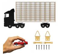 ArtTwist Vitrine pour Collection avec 80 Compartiments | Armoire Vitrine Murale 78,5cm x 40cm x 4cm pour Hot Wheels ou Matchbox | Etagere Figurine (LKW 018CL)