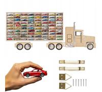 ArtTwist Vitrine pour Collection avec 80 Compartiments | Armoire Vitrine Murale 78,5cm x 40cm x 4cm pour Hot Wheels ou Matchbox | Etagere Figurine (Camion Amérique)