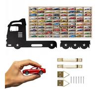 ArtTwist Vitrine pour Collection avec 80 Compartiments | Armoire Vitrine Murale 78,5cm x 40cm x 4cm pour Hot Wheels ou Matchbox | Etagere Figurine (LKW K01CL)