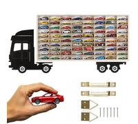 ArtTwist Vitrine pour Collection avec 80 Compartiments | Armoire Vitrine Murale 78,5cm x 40cm x 4cm pour Hot Wheels ou Matchbox | Etagere Figurine (LKW 002CL)