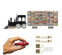 ArtTwist Vitrine pour Collection avec 80 Compartiments | Armoire Vitrine Murale 78,5cm x 40cm x 4cm pour Hot Wheels ou Matchbox | Etagere Figurine (Locomotive)
