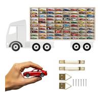 ArtTwist Vitrine pour Collection avec 80 Compartiments | Armoire Vitrine Murale 78,5cm x 40cm x 4cm pour Hot Wheels ou Matchbox | Etagere Figurine (LKW 003BL)