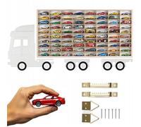 ArtTwist Vitrine pour Collection avec 80 Compartiments | Armoire Vitrine Murale 78,5cm x 40cm x 4cm pour Hot Wheels ou Matchbox | Etagere Figurine (LKW 006BL)