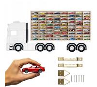 ArtTwist Vitrine pour Collection avec 80 Compartiments | Armoire Vitrine Murale 78,5cm x 40cm x 4cm pour Hot Wheels ou Matchbox | Etagere Figurine (LKW 011BL)