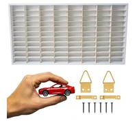 ArtTwist Vitrine pour Collection avec 80 Compartiments | Armoire Vitrine Murale 78,5cm x 40cm x 4cm pour Hot Wheels ou Matchbox | Etagere Figurine (Blanc)