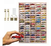 ArtTwist Vitrine pour Collection avec 90 Compartiments | Armoire Vitrine Murale 50cm x 71cm x 4cm pour Hot Wheels ou Matchbox | Etagere Figurine (Étagère sans Motif)