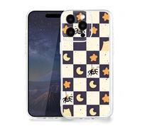 Artudatech Cartoon Spider Moon Star Print Transparent TPU Phone Case for iPhone 15 Pro Max