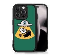 Artudatech Funny Cute UFO Cartoon Dogs Print Shockproof Phone Case | pour iPhone 16 Pro Max