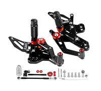 Artudatech Fußrastenanlage für den Fahrer CNC Rider Rearsets Footrest Foot Rest Pegs Adjustable Convient pour Honda CB CBR 650 R 2019 2020 2021 2022