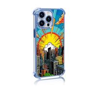 Artudatech Radiating Brilliant Light Four-Corner airbags Phone Case TPU for iPhone 14 Pro