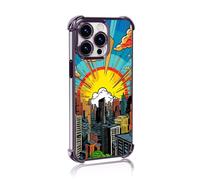 Artudatech Radiating Brilliant Light Four-Corner airbags Phone Case TPU for iPhone 16 Pro Max