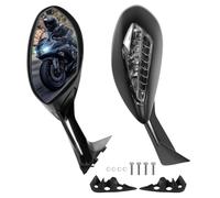 Artudatech Rétroviseurs LED pour Moto Clignotants Rétroviseurs Latéraux de Moto Clignotants LED Rétroviseurs Motos Rétroviseurs latéraux Convient pour Ducati Panigale 959 / Corse 2016-2020 Panigale