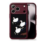 Artudatech The Joyful White Swan Phone Case All-Inclusive Protection TPU for iPhone 16 Plus