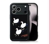 Artudatech The Joyful White Swan Phone Case All-Inclusive Protection TPU for iPhone 16 Pro Max