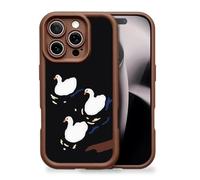 Artudatech The Joyful White Swan Phone Case All-Inclusive Protection TPU for iPhone 17 Pro Max
