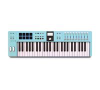 Arturia Keylab Essential 49 Mk3 - Aquamarine : clavier contrôleur USB 49 touches, édition limitée, Analog Lab V, pads RGB, écran LCD 2,5 pouces