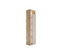 ARTURO - Colonne 1 porte beige laqué et aspect bois finition Cadiz - Altobuy G